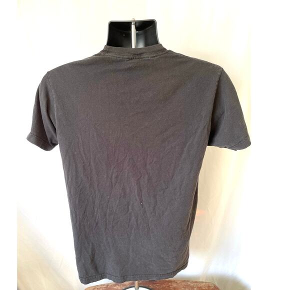 Nirvana Smiley Face Band Tee Black Tultex Shirt Medium - Picture 2 of 5